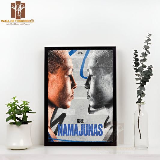 Rose Namajunas Strength & Determination UFC Sports High Quality Glass Frame Wall Décor