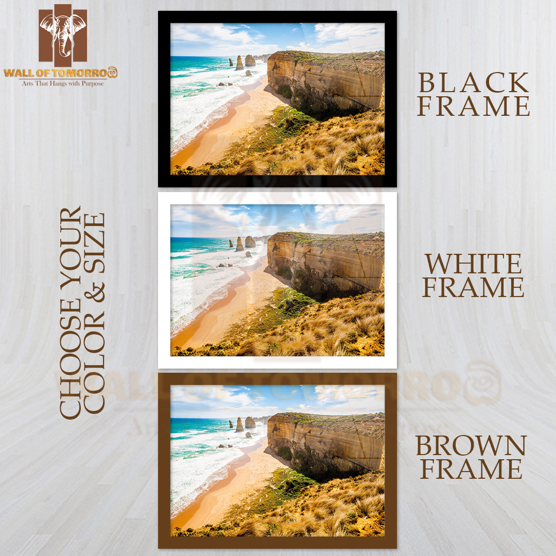 Twelve Apostles, Great Ocean Road, Melbourne, Australia High Quality Unframed Poster Print & Waterproof Poster Print Wall Décor