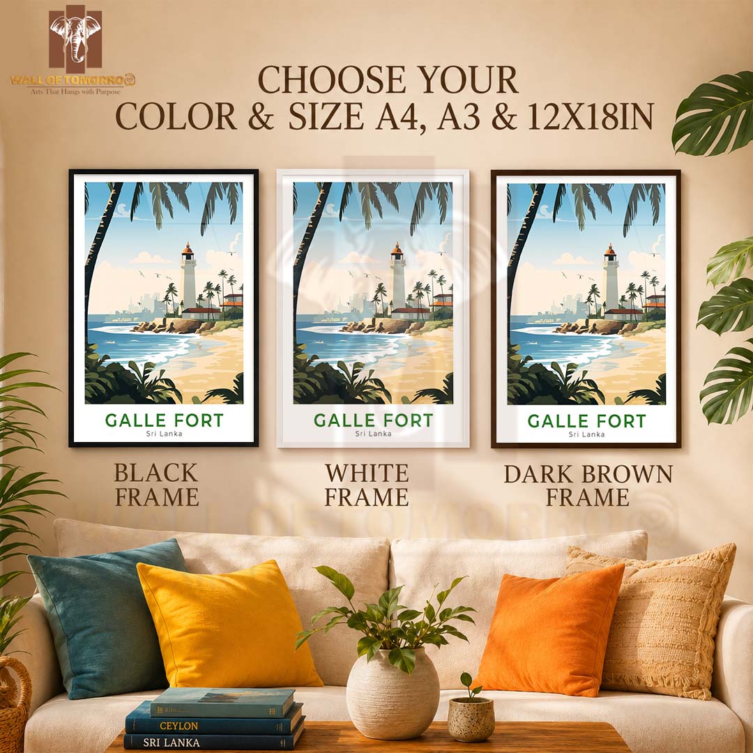 Galle Fort Travel Sri Lanka High Quality Glass Frame Wall Décor