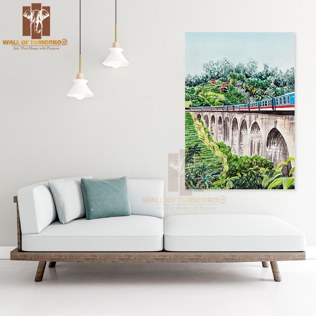 Nine Arches Bridge, Sri Lanka Travel High Quality Unframed Poster Print & Waterproof Poster Print Wall Décor