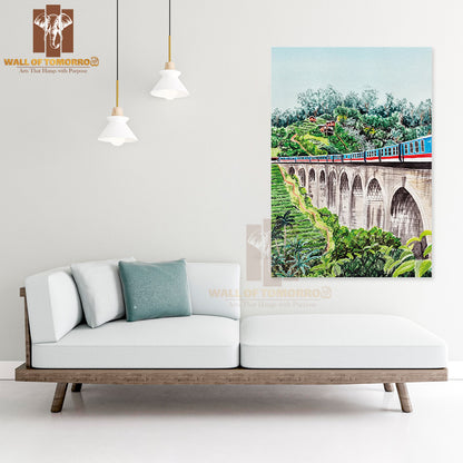 Nine Arches Bridge, Sri Lanka Travel High Quality Unframed Poster Print & Waterproof Poster Print Wall Décor