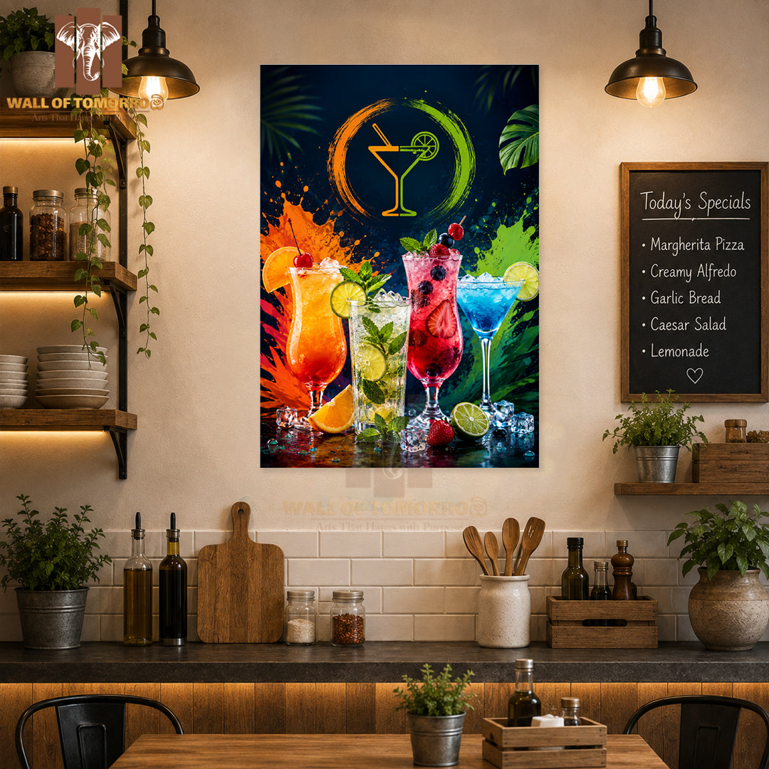 Cocktails & mocktails Kitchen & Restaurant High Quality Unframed Poster Print & Waterproof Poster Print Wall Décor in Sri Lanka