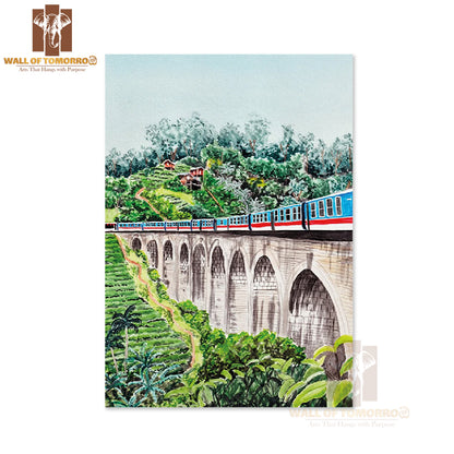 Nine Arches Bridge, Sri Lanka Travel High Quality Unframed Poster Print & Waterproof Poster Print Wall Décor