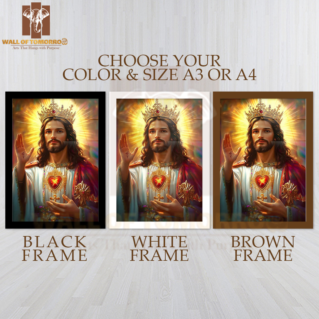Jesus Religious High Quality Glass Frame Wall Décors in Sri Lanka