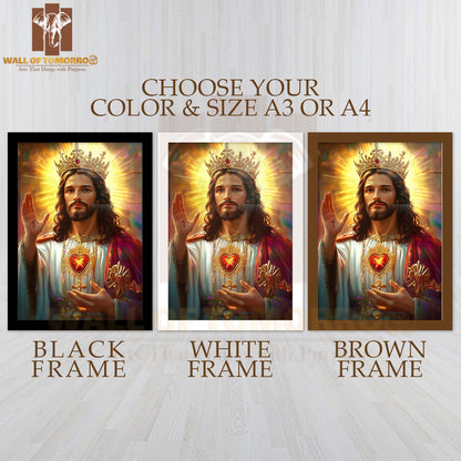 Jesus Religious High Quality Glass Frame Wall Décors in Sri Lanka
