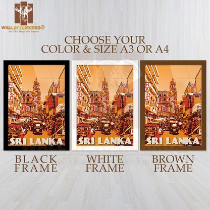 Sri Lanka Travel High Quality Glass Frame Wall Décor