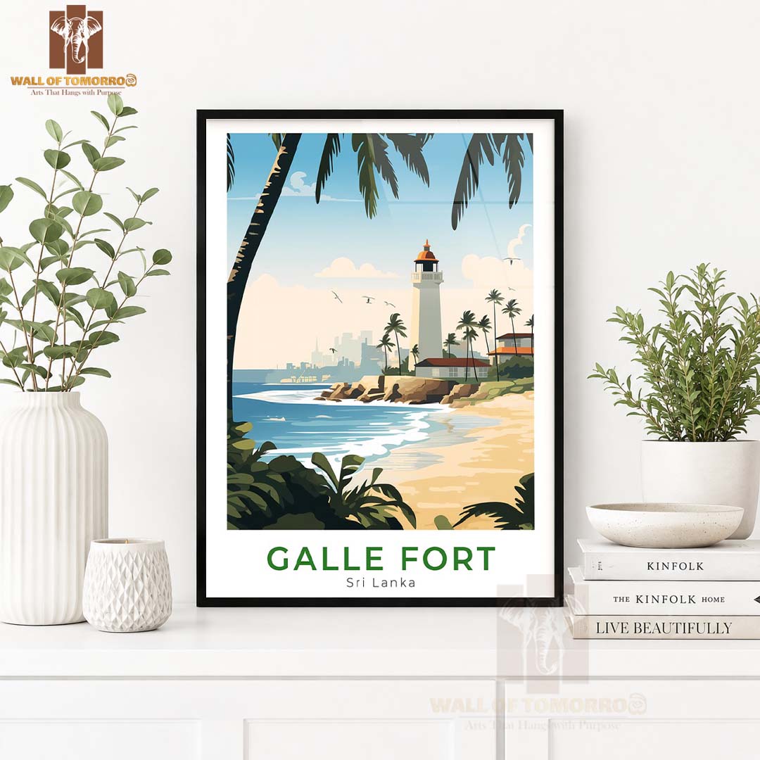 Galle Fort Travel Sri Lanka High Quality Glass Frame Wall Décor
