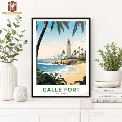 Galle Fort Travel Sri Lanka High Quality Glass Frame Wall Décor