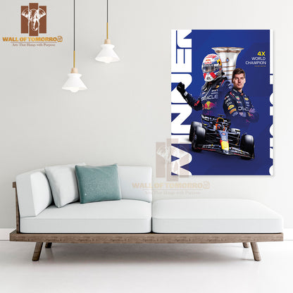 F1 World Championship Win Sports High Quality Unframed Poster Print & Waterproof Poster Print Wall Décor