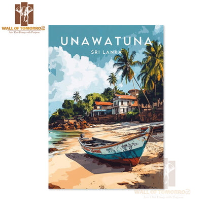 Sri Lanka, Unawatuna Travel High Quality Unframed Poster Print & Waterproof Poster Print Wall Décor