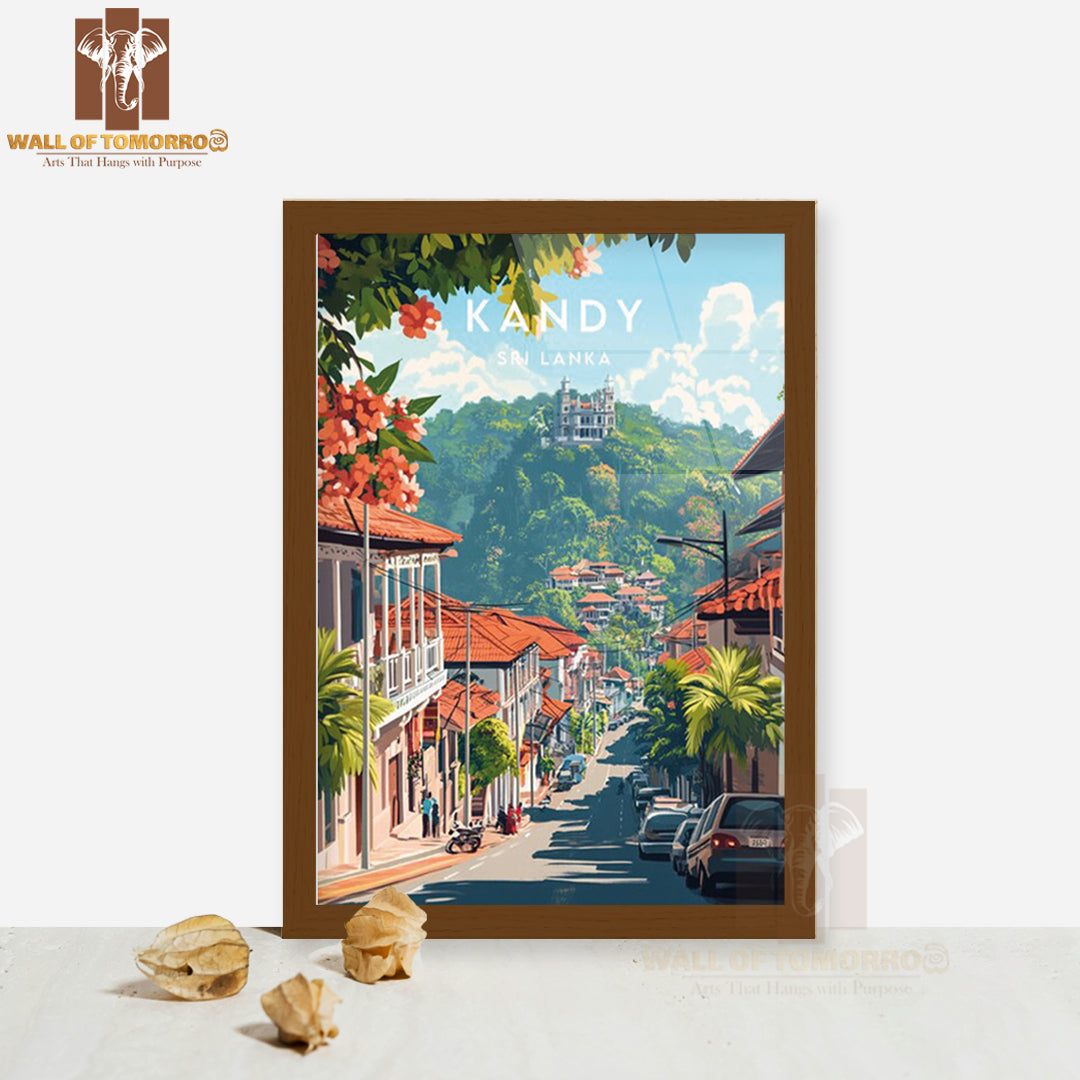 Sri Lanka, Kandy Travel High Quality Glass Frame Wall Décor