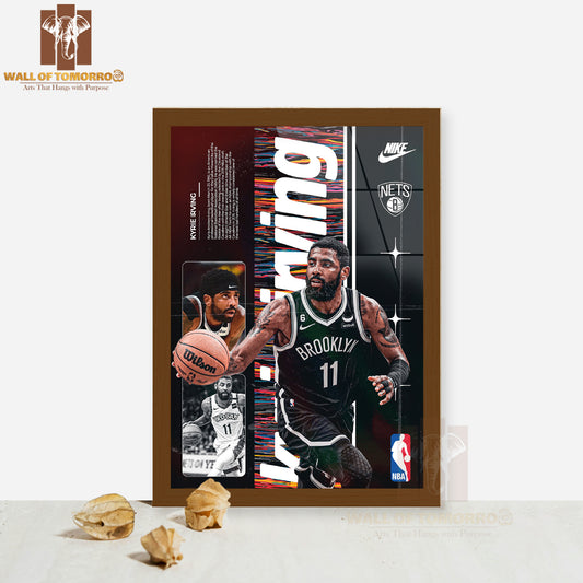 Kyrie Famous Basketball Team Player Sports High Quality Glass Frame Wall Décor