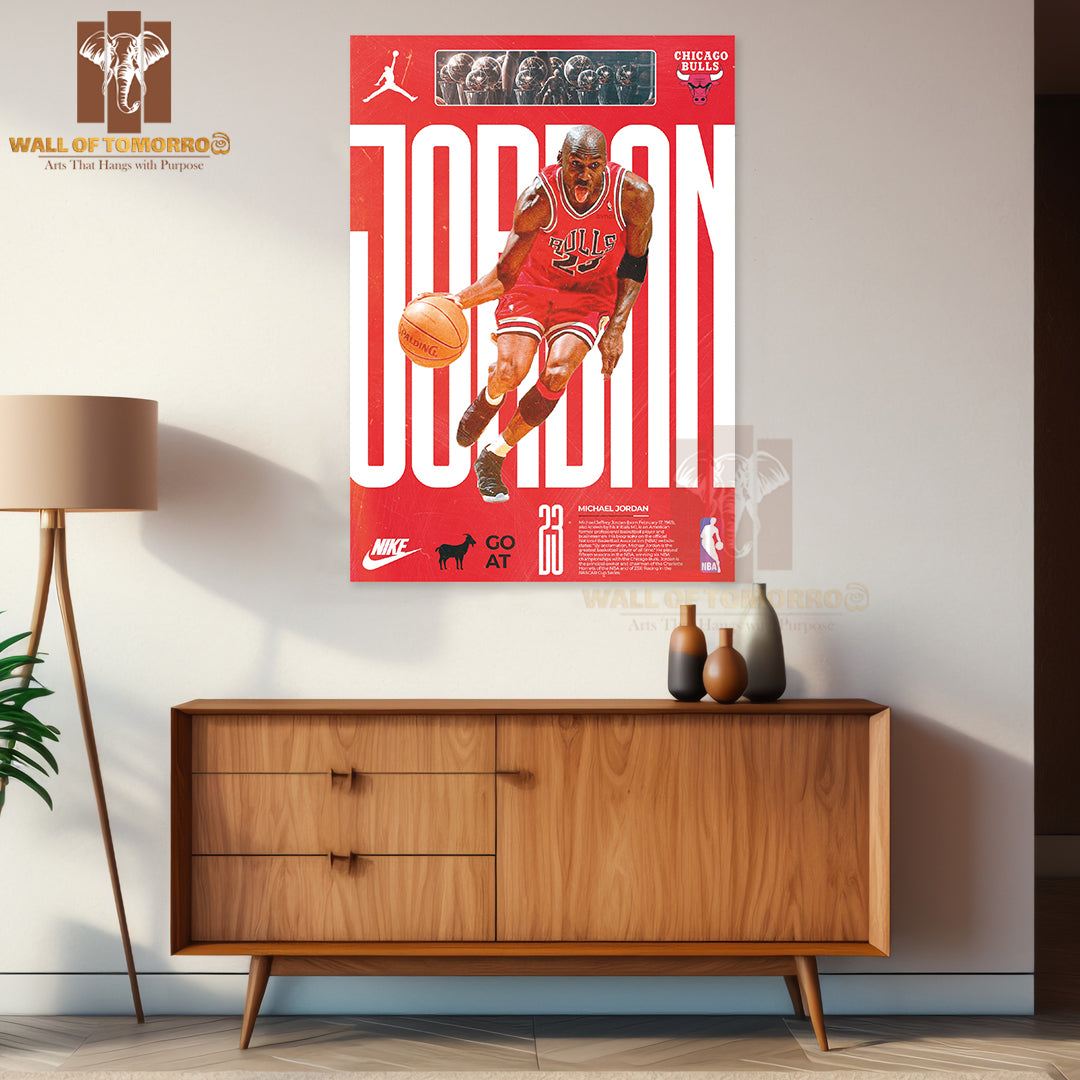 Famous Basketball Team Player Featuring Famous Team Sports High Quality Unframed Poster Print & Waterproof Poster Print Wall Décor