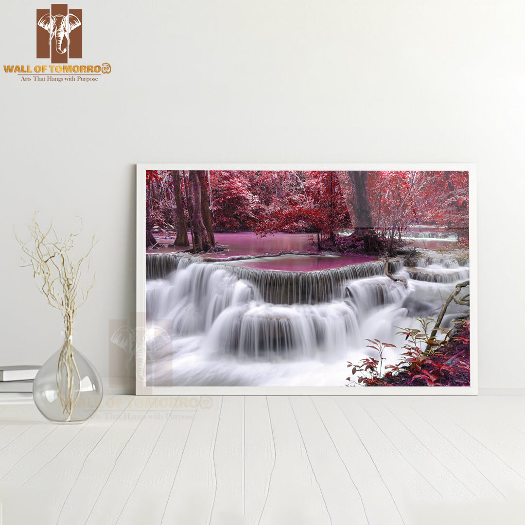 Thailand Forest Waterfall High Quality Unframed Poster Print & Waterproof Poster Print Wall Décor