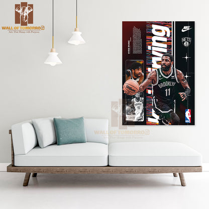 Kyrie Famous Basketball Team Player Sports High Quality Unframed Poster Print & Waterproof Poster Print Wall Décor