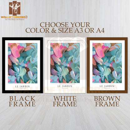 The Garden Le Jardin High Quality Glass Frame Wall Décor
