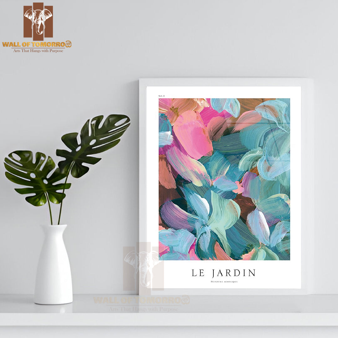 The Garden Le Jardin High Quality Glass Frame Wall Décor