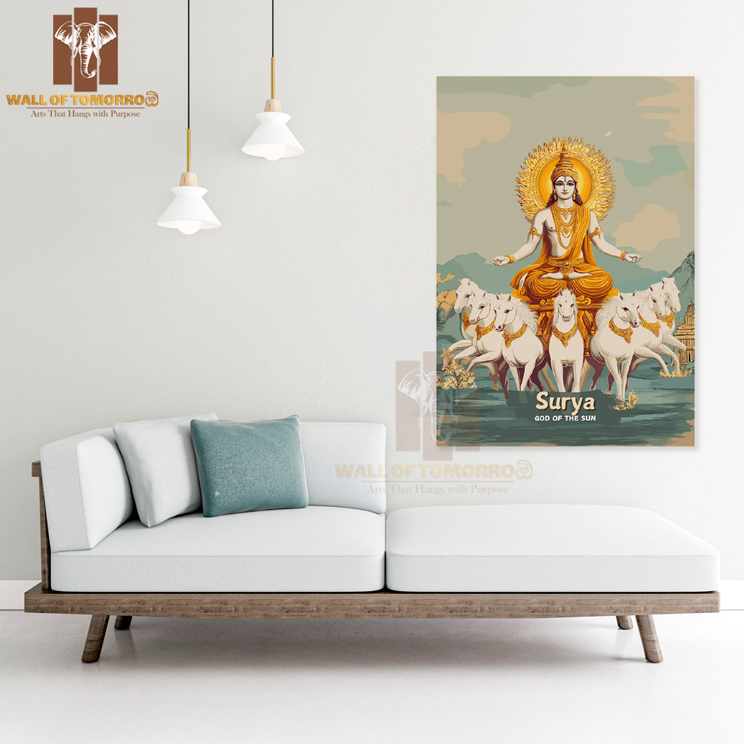 Surya Religious High Quality Unframed Poster Print & Waterproof Poster Print Wall Décor in Sri Lanka