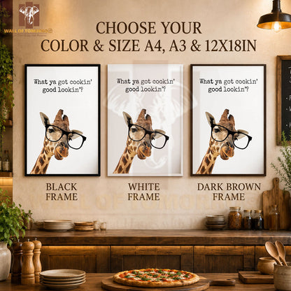 What Ya Got Cookin' Good Looking Kitchen & Restaurant High Quality Glass Frame Wall Décors in Sri Lanka
