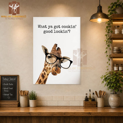 What Ya Got Cooking' Good Looking Kitchen & Restaurant High Quality Unframed Poster Print & Waterproof Poster Print Wall Décor in Sri Lanka
