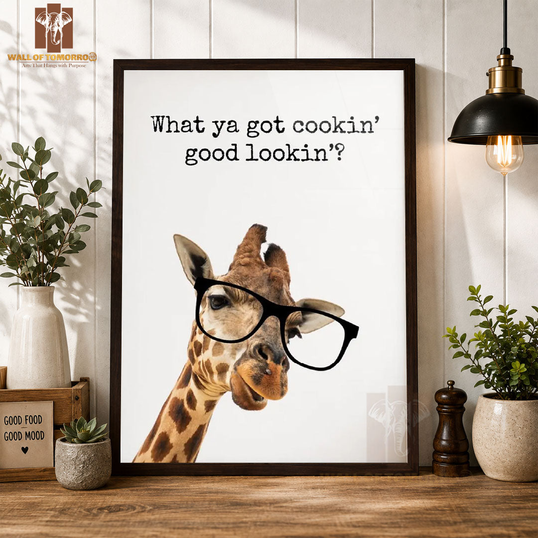 What Ya Got Cookin' Good Looking Kitchen & Restaurant High Quality Glass Frame Wall Décors in Sri Lanka