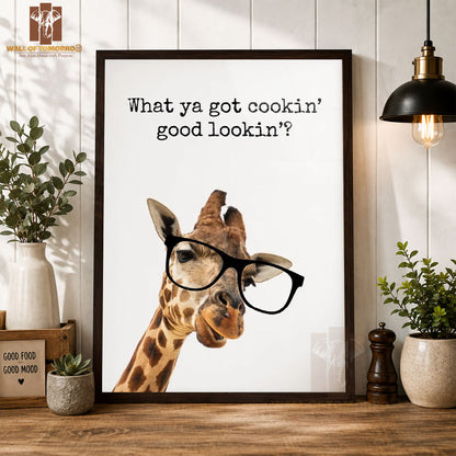 What Ya Got Cookin' Good Looking Kitchen & Restaurant High Quality Glass Frame Wall Décors in Sri Lanka