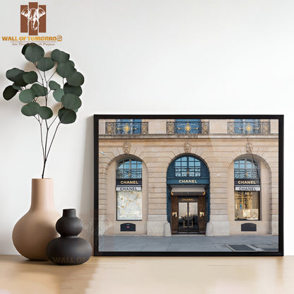 Famous Fashion Shop in Place Vendome High Quality Unframed Poster Print & Waterproof Poster Print Wall Décor