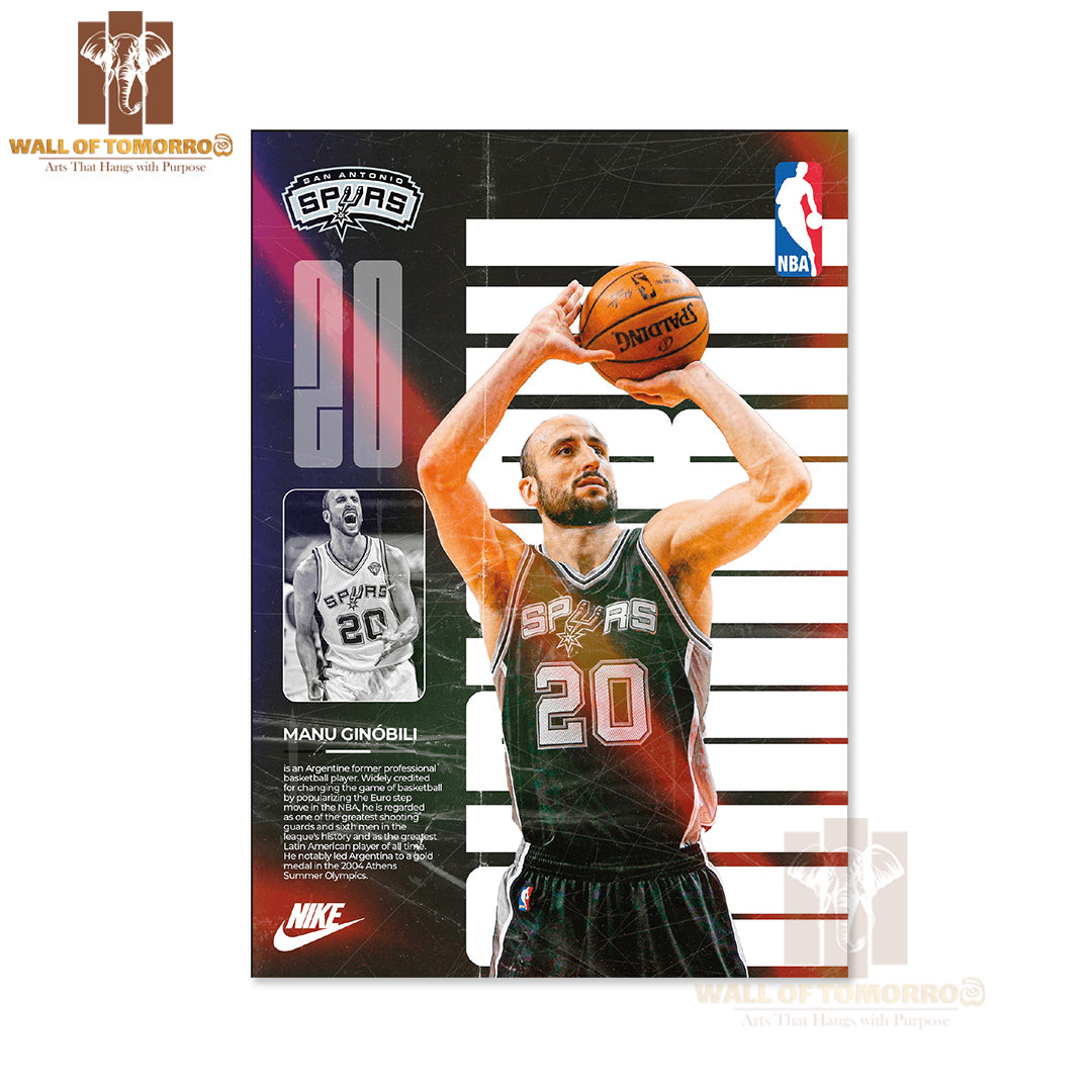 Famous Basketball Team Player Skills and Team Identity Sports High Quality Unframed Poster Print & Waterproof Poster Print Wall Décor