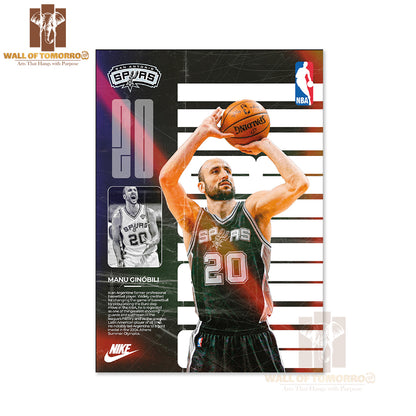 Famous Basketball Team Player Skills and Team Identity Sports High Quality Unframed Poster Print & Waterproof Poster Print Wall Décor