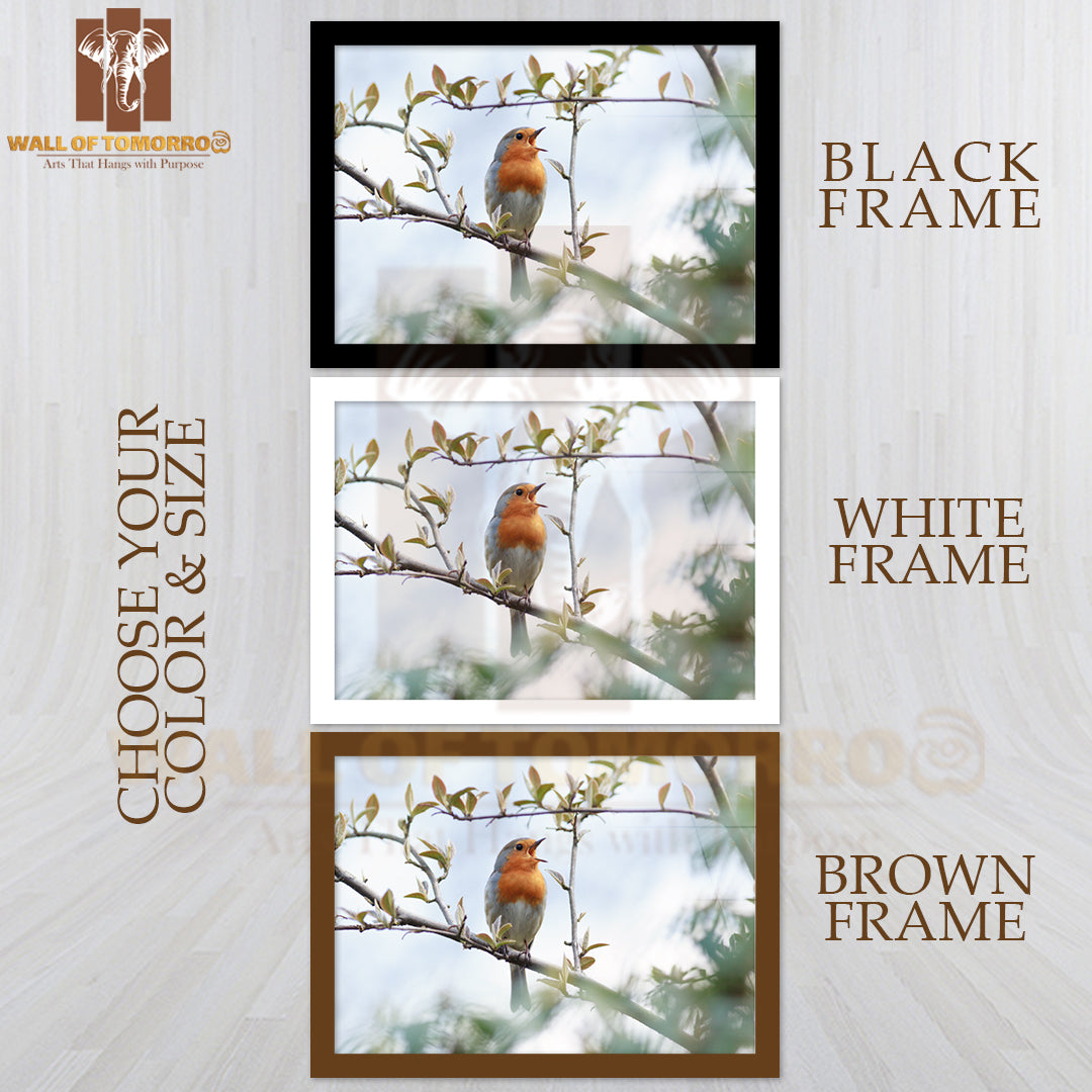 Wildeshausen Wild Bird in a Natural Habitat High Quality Unframed Poster Print & Waterproof Poster Print Wall Décor