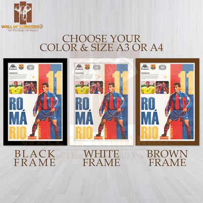 Famous Soccer Player Capturing the Essence of Soccer Culture Sports High Quality Glass Frame Wall Décor