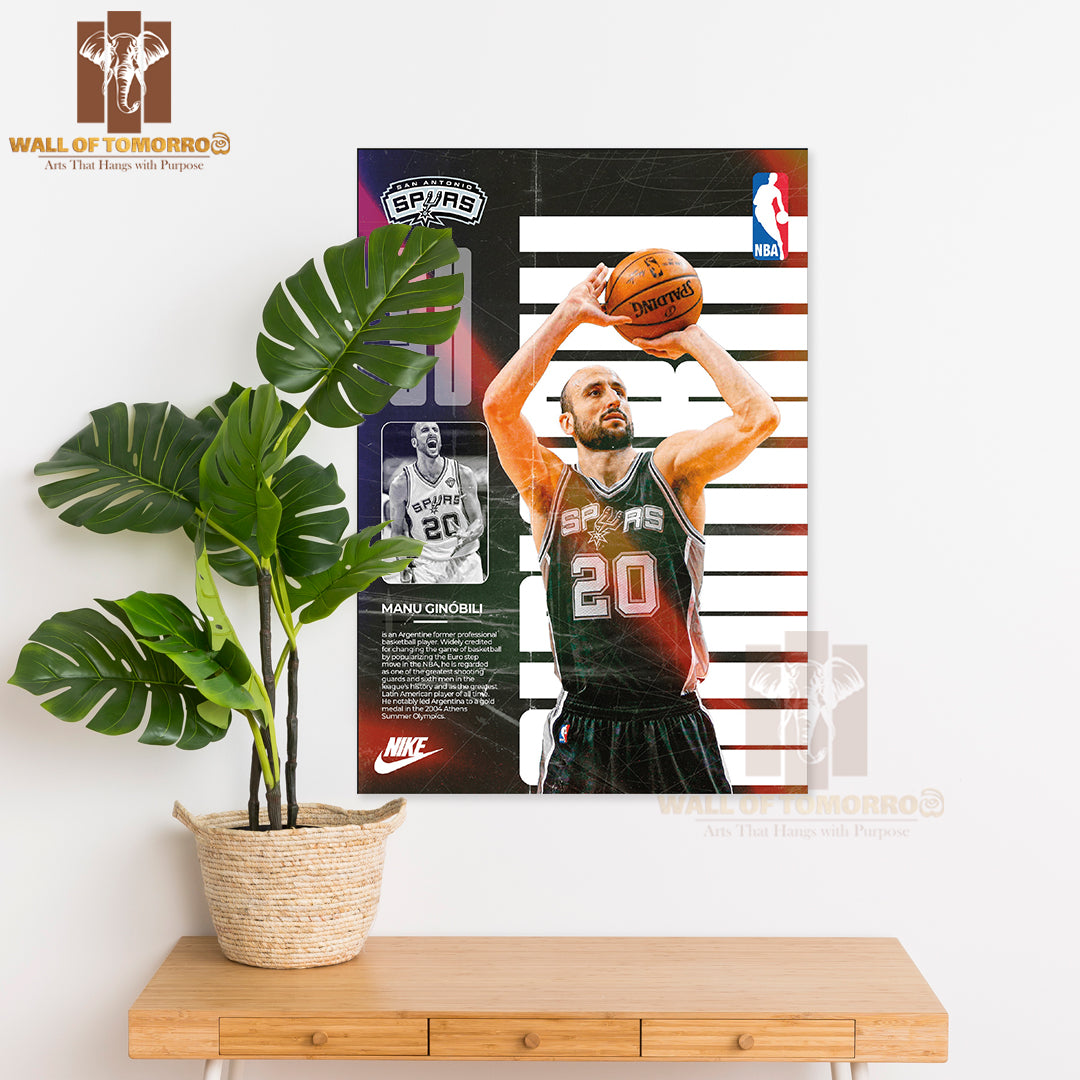Famous Basketball Team Player Skills and Team Identity Sports High Quality Unframed Poster Print & Waterproof Poster Print Wall Décor