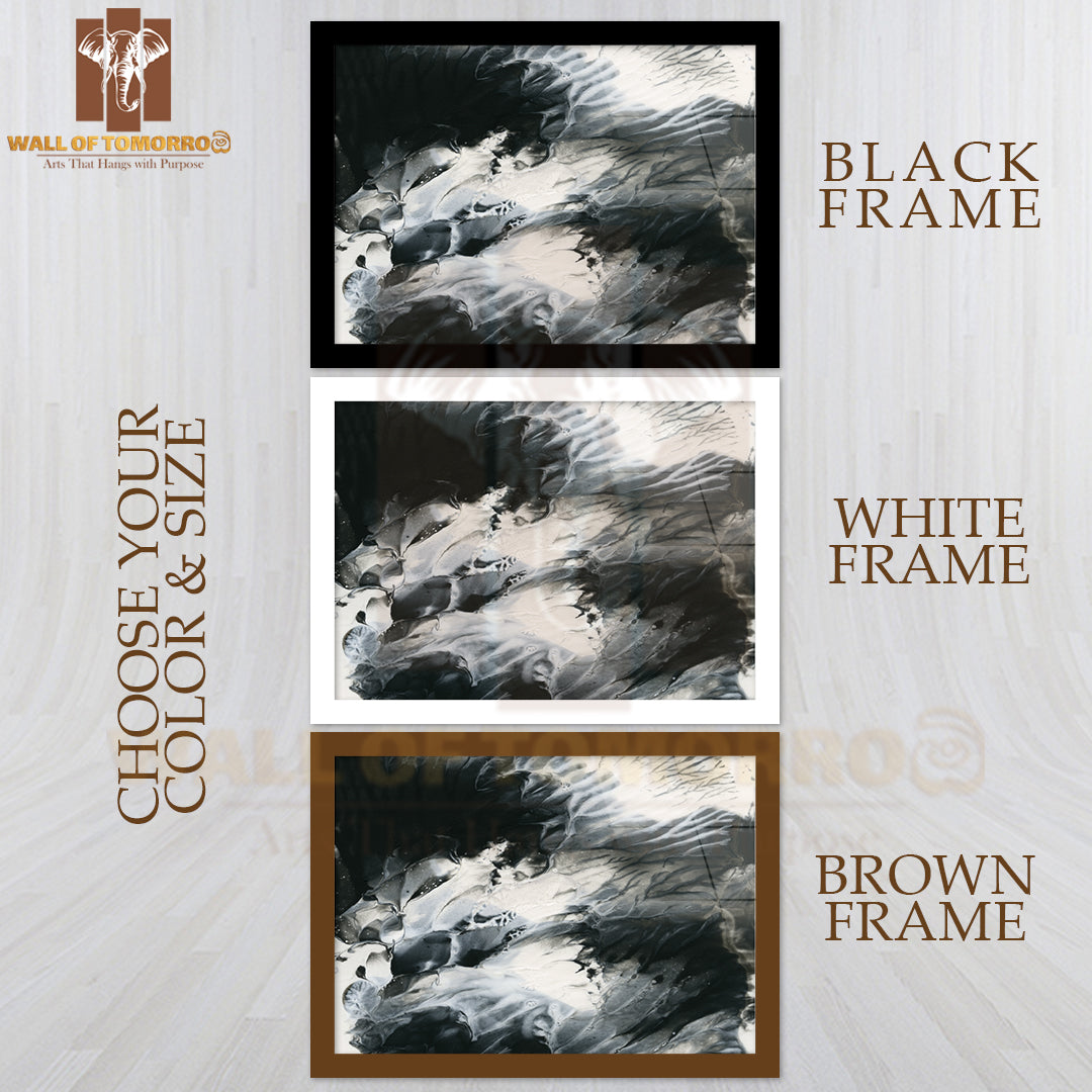 Abstract Black and White Background High Quality Unframed Poster Print & Waterproof Poster Print Wall Décor