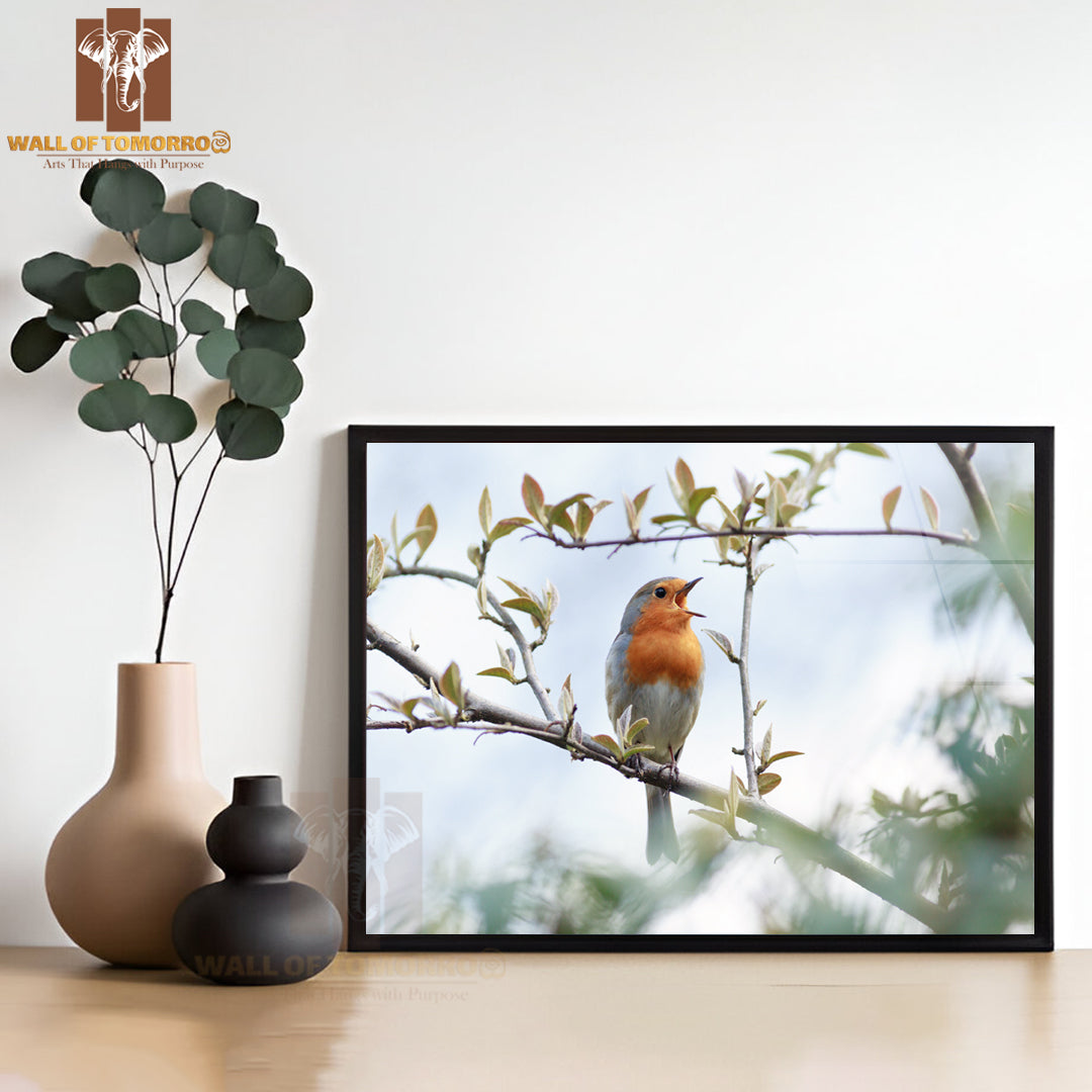Wildeshausen Wild Bird in a Natural Habitat High Quality Unframed Poster Print & Waterproof Poster Print Wall Décor