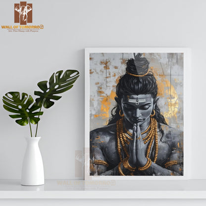 Lord Shiva Religious High Quality Glass Frame Wall Décors in Sri Lanka