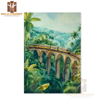 Nine Arch Bridge, Ella Sri Lanka Travel High Quality Unframed Poster Print & Waterproof Poster Print Wall Décor