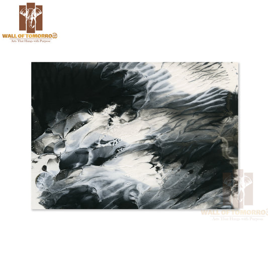 Abstract Black and White Background High Quality Unframed Poster Print & Waterproof Poster Print Wall Décor