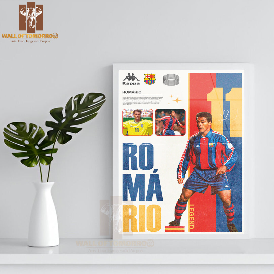 Famous Soccer Player Capturing the Essence of Soccer Culture Sports High Quality Glass Frame Wall Décor