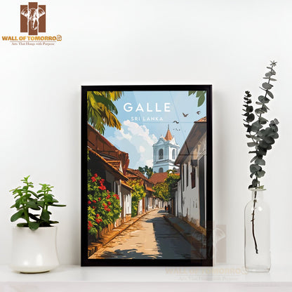 Sri Lanka, Galle Travel High Quality Glass Frame Wall Décor
