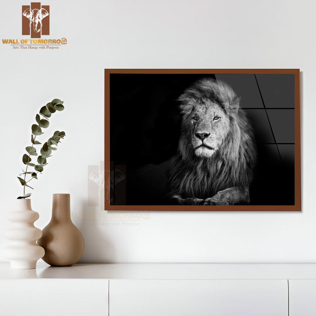 Beautiful Lion Romeo 2 In Masai Mara, Kenya High Quality Unframed Poster Print & Waterproof Poster Print Wall Décor