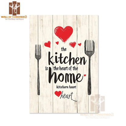 The Kitchen is The Heart of The Home Kitchen & Restaurant High Quality Unframed Poster Print & Waterproof Poster Print Wall Décor in Sri Lanka