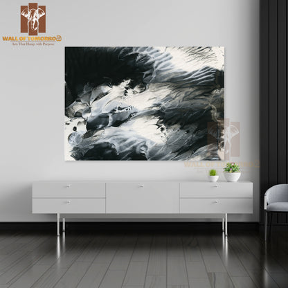 Abstract Black and White Background High Quality Unframed Poster Print & Waterproof Poster Print Wall Décor
