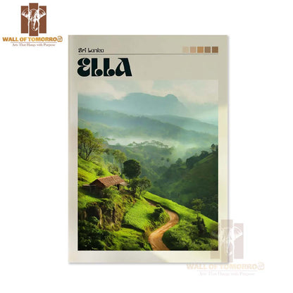 Lanka Tea Plantation, Ella, Sri Lanka Travel High Quality Unframed Poster Print & Laminated Poster Print Wall Décor