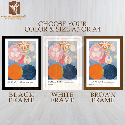 The Ten Largest No2 by Hilma Af Klint High Quality Glass Frame Wall Décor