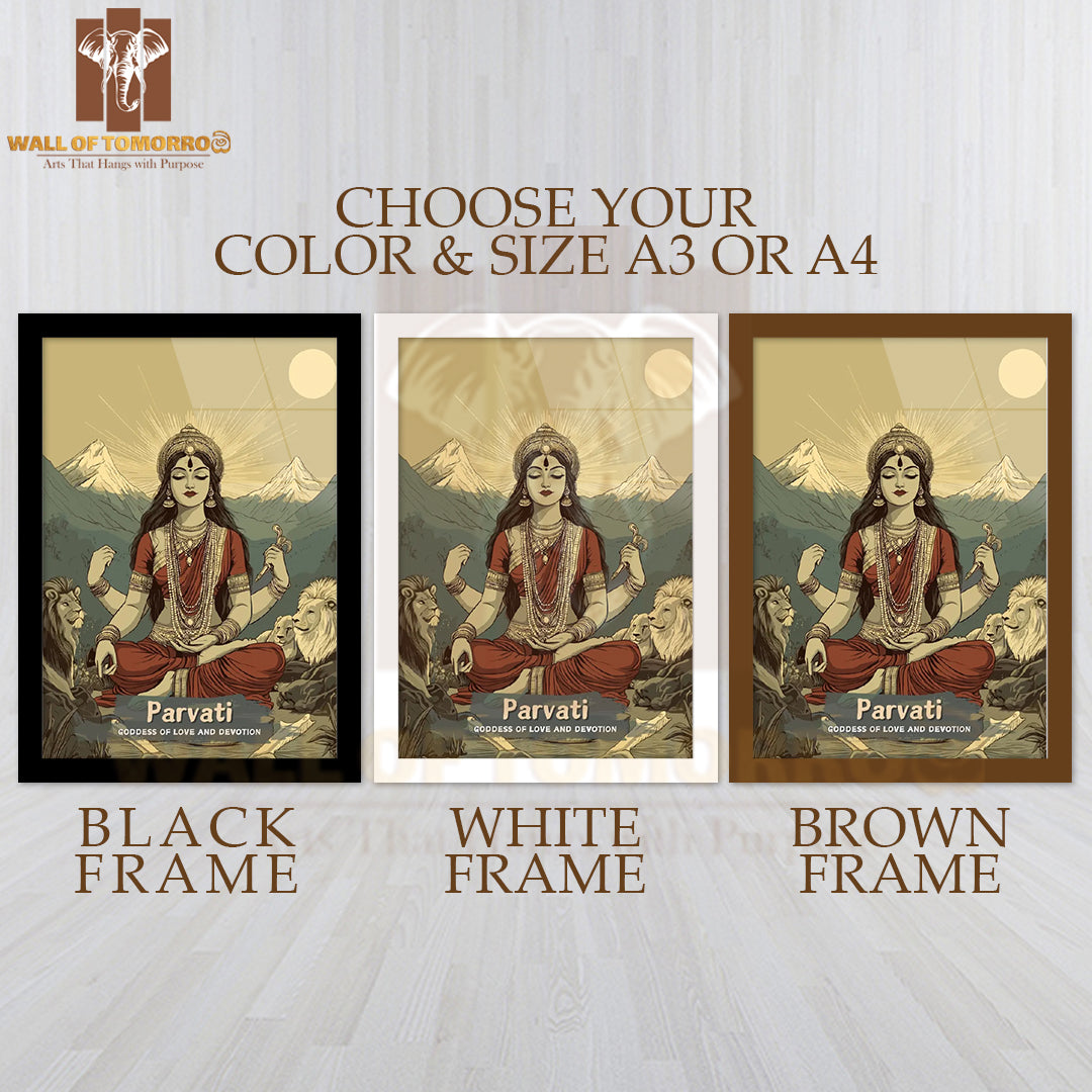 Parvati Religious High Quality Glass Frame Wall Décors in Sri Lanka