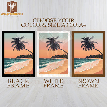 Mirissa Sri Lanka Travel High Quality Glass Frame Wall Décor
