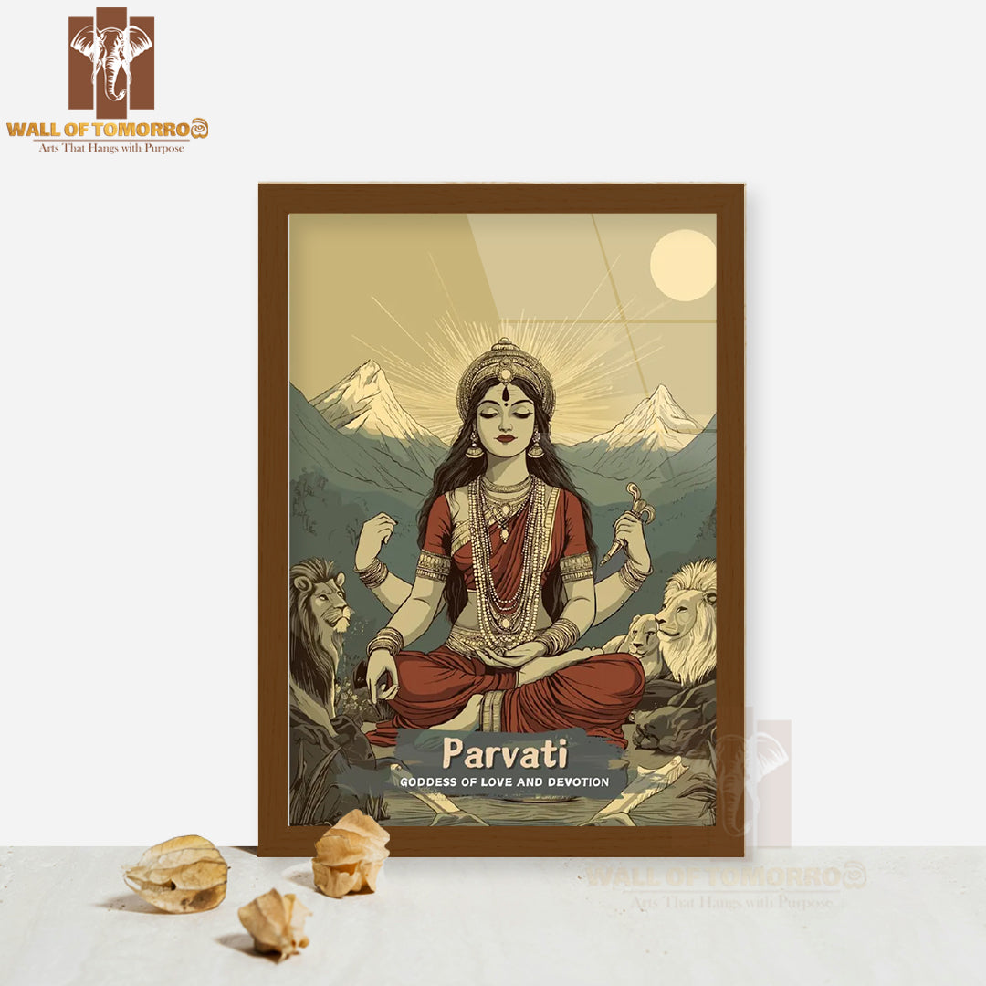 Parvati Religious High Quality Glass Frame Wall Décors in Sri Lanka