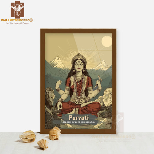 Parvati Religious High Quality Glass Frame Wall Décors in Sri Lanka