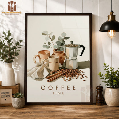 Coffee Time Kitchen & Restaurant High Quality Glass Frame Wall Décors in Sri Lanka
