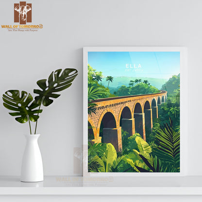 Sri Lanka Ella Travel High Quality Glass Frame Wall Décor